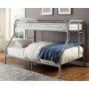 Opall Twin over Full Bunk Bed w/ Trundle (Silver)