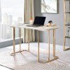 Delphine Desk (Gold and White)