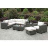 Somani Outdoor L-Shaped Sectional Set (Configuration 8)