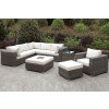 Somani Outdoor L-Shaped Sectional Set (Configuration 9)