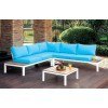 Winona Patio Sectional w/ Table (Blue)