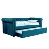 Leanna Twin Daybed w/ Trundle (Dark Teal)