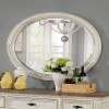 Arcadia Oval Mirror (Antique White)