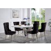 Valdevers Dining Room Set w/ Black Chairs