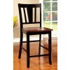 Dover II Counter Height Chair (Cherry and Black) (Set of 2)