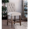 Sania III Counter Height Chair (Rustic Oak) (Set of 2)