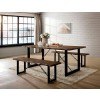 Dulce Dining Room Set w/ Two Benches