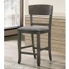 Stacie Counter Height Chair (Gray) (Set of 2)