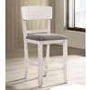 Stacie Counter Height Chair (White and Gray) (Set of 2)