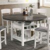 Stacie Counter Height Table (White and Gray)