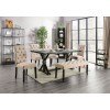 Alfred Dining Room Set w/ Ivory Chairs