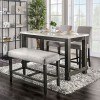 Brule Counter Height Dining Set w/ Light Gray Chairs