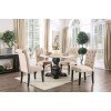 Elfredo Dining Room Set w/ Ivory Chairs