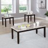 Lodivea 3-Piece Occasional Table Set (White and Black)