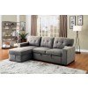 Sammy Sectional w/ USB Charger (Light Gray)