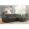 Patty Sectional w/ Pull Out Sleeper (Graphite)