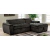 Patty Sectional w/ Pull-Out Sleeper (Dark Gray)