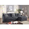 Kaylee L-Shaped Sectional w/ Right Chaise (Gray)
