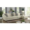 Kaylee Large L-Shaped Sectional w/ Right Chaise (Beige)