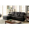 Kamryn Reclining Sectional w/ Console (Gray)