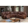 Joanne Power Reclining Sectional (Brown)