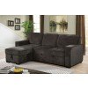 Ines Sectional w/ Pull-Out Sleeper (Dark Gray)