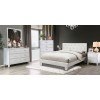 Enrico Platform Bedroom Set w/ Valen Bed (White)