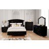 Alzir Upholstered Bedroom Set (Black)