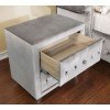 Stefania Gray Upholstered Bedroom Set