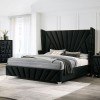 Carissa Upholstered Bed (Black)