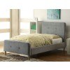 Barney Youth Upholstered Bed (Gray)