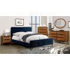 Barney Upholstered Bedroom Set (Navy)