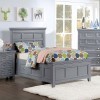 Castile Youth Storage Bed (Gray)