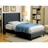 Anabelle Blue Upholstered Youth Bed