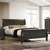 Louis Philippe Youth Sleigh Bed (Gray)