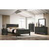 Louis Philippe Youth Sleigh Bedroom Set (Gray)