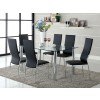 Oahu Dining Room Set w/ Black Chairs