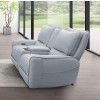 Phineas Power Reclining Loveseat (Pale Blue)