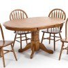 Classic Oak Round Dining Table (Chestnut)