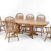 Classic Oak Laminate Rectangular Dining Table (Chestnut)
