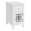 Marty Nightstand w/ Power (White)