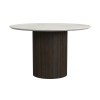 Sylvie Dark Brown Round Dining Room Set