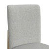 Portland Natural Side Chair w/ Grey Fabric (Set of 2)