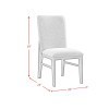 Portland Natural Side Chair w/ Grey Fabric (Set of 2)
