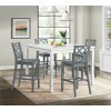 Kona Counter Height Dining Set w/ Grey Chairs