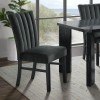 Bellini Velvet Side Chair (Black) (Set of 2)