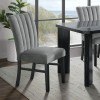 Bellini Velvet Side Chair (Grey) (Set of 2)