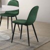Isadora Velvet Side Chair (Emerald) (Set of 2)
