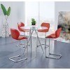 D1503 Bar Table Set w/ Red Barstools
