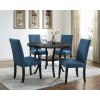 Crispin Dining Room Set w/ Marine Blue Chairs